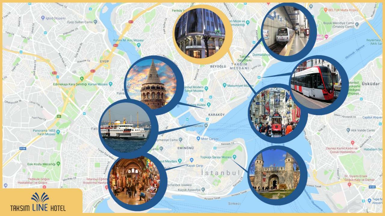 Taksim Line Hotel Istanbul Eksteriør bilde